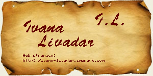 Ivana Livadar vizit kartica